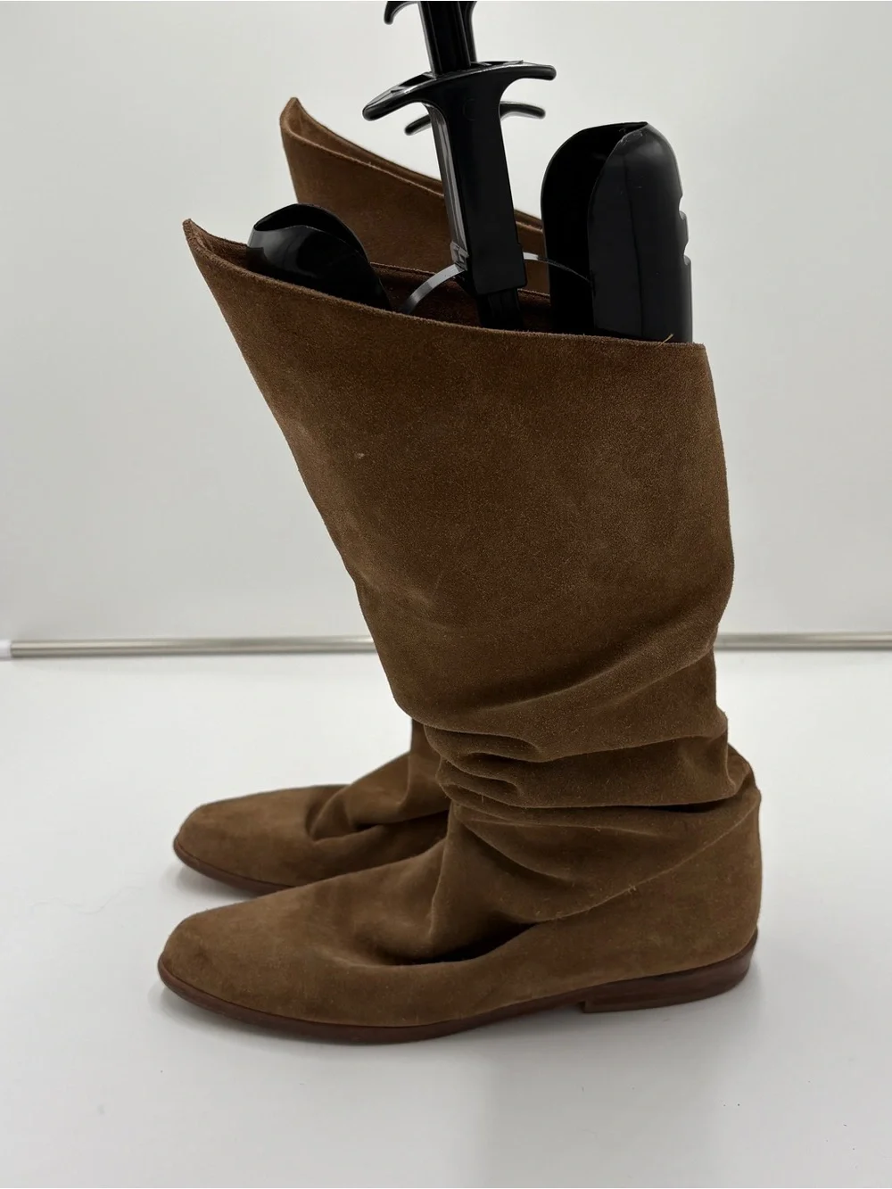 Vintage 70s Brown Suede Slouchy Tall Knee High Whimsigoth Hippie Women’s Size 8